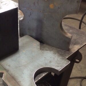 7x7 Steel Shop Hydraulic press plates AR400 Strongest Available