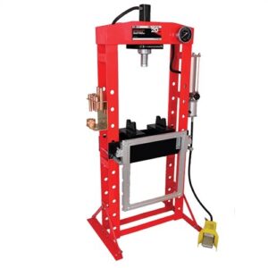 AFF - Shop Press - 20 Ton Capacity - Foot Operated Air Motor/Manual Pump W/ Hydr