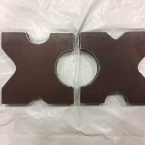 20 TON STEEL SHOP PRESS BED PLATES, H-Frame Arbor 4 notch 1.5"X 12"X 12" Set