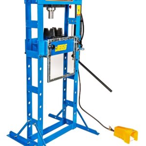JEGS 20-Ton Hydraulic Shop Press Floor Mount Air Operated Foot Pedal