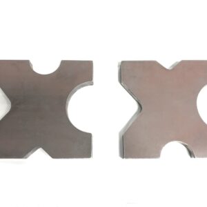 20 TON STEEL SHOP PRESS BED PLATES, H-Frame Arbor 4 notch 1"X 10"X 10" Set