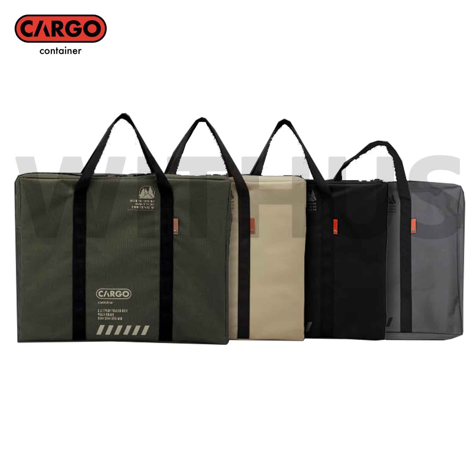 CARGO CONTAINER Twin Trash Box 58L Camping Travel Foldable + Carry Bag 4colors = - Image 3