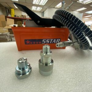 AIR FOOT PEDAL HYDRAULIC PUMP AUTO BODY FRAME MACHINES SHOP PRESS HOSE COUPLER