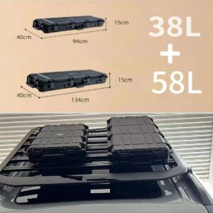 Cargo Cases Waterproof Car Roof Mount Travel Off Road Storage Case Luggage Box