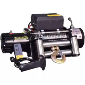 Electric Winch Vehicle-Mounted Rope Winder Hoist 12V Automotive Towing Motor