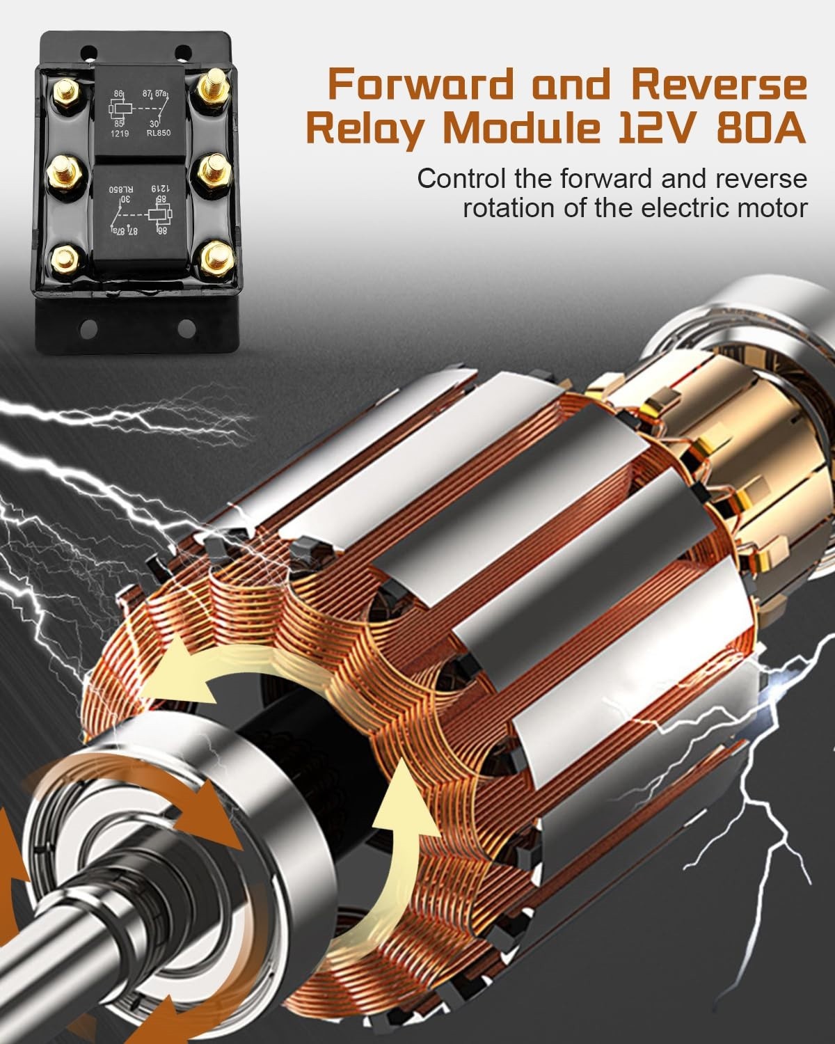 Forward & Reverse Relay Module for Lift Tarp Winch Hoist Hatches Snow Plow Crane - Image 5
