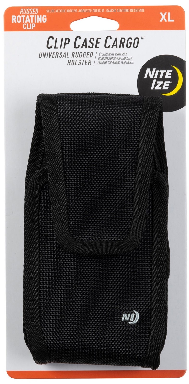Nite Ize Clip Case Cargo Universal Rugged Holster, XL - Black