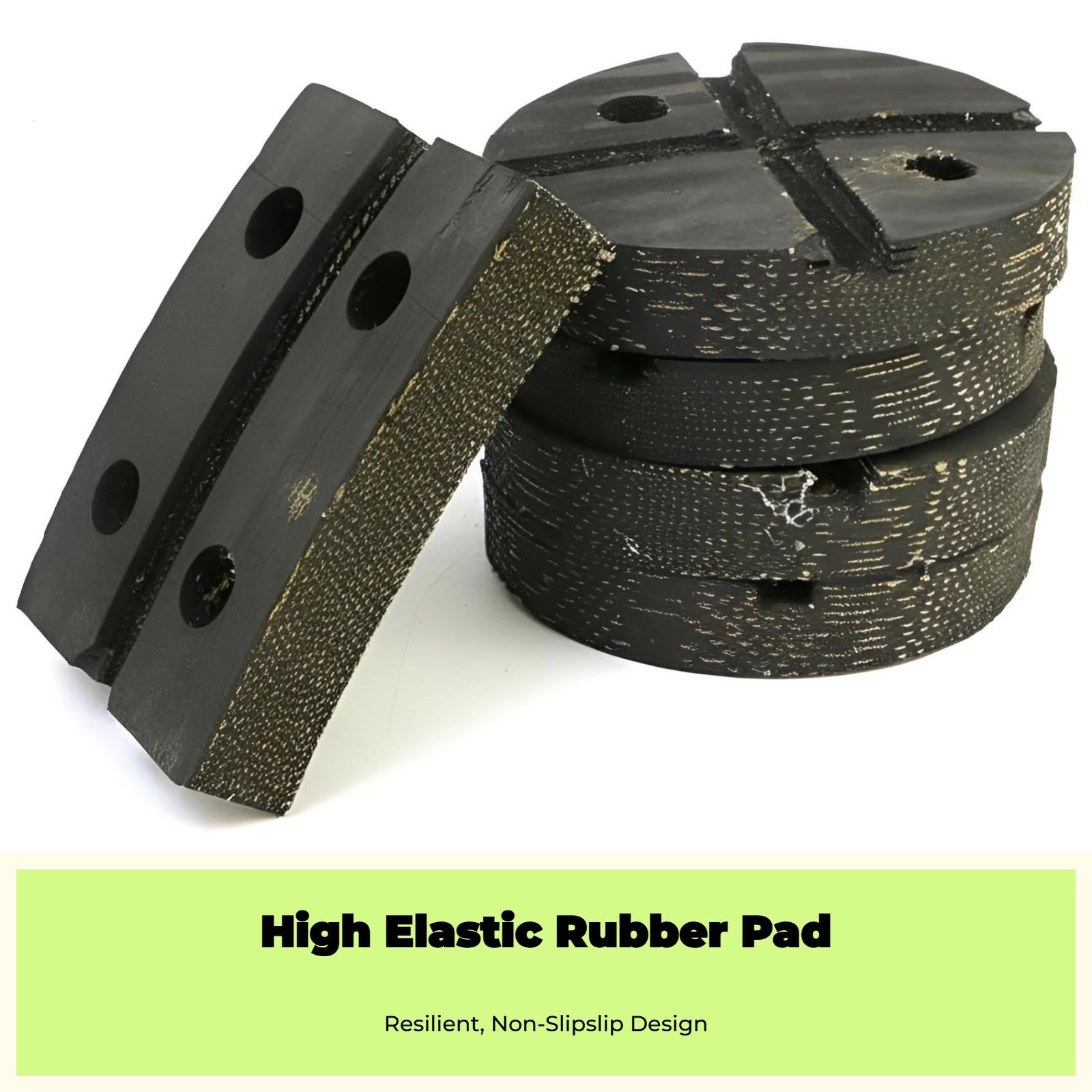 Car Elevate Pad, non-slipSkid Rubber Hoist Pad, Universal Wear-Resistant - Image 2