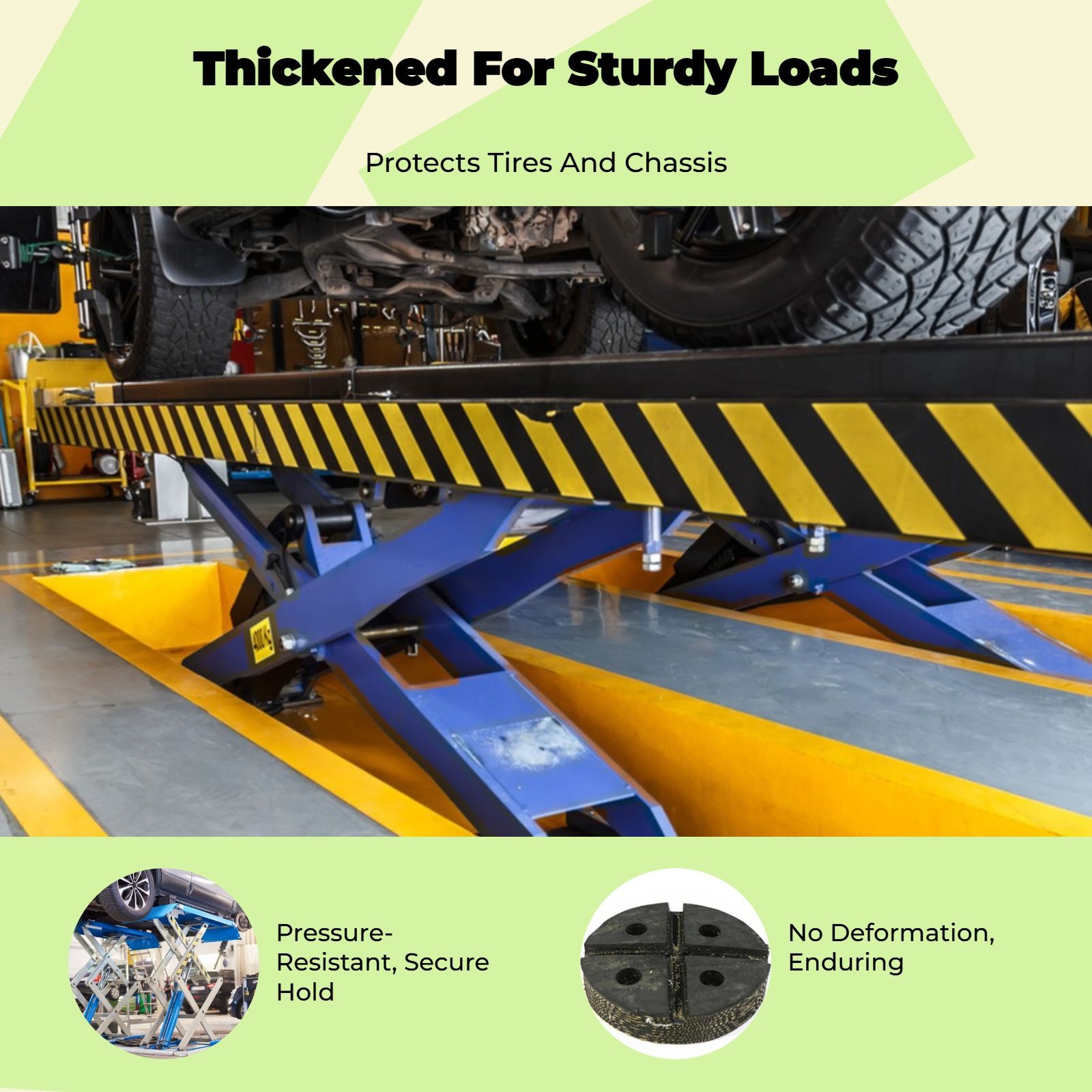 Car Elevate Pad, non-slipSkid Rubber Hoist Pad, Universal Wear-Resistant - Image 4
