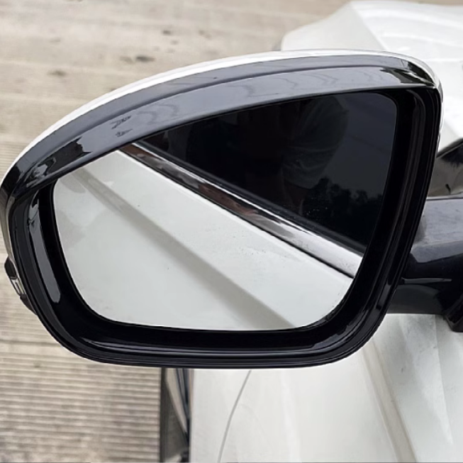 For Nissan Sentra 2020-2025 Bright black Rearview Mirror Rain Eyebrow Trim - Image 2
