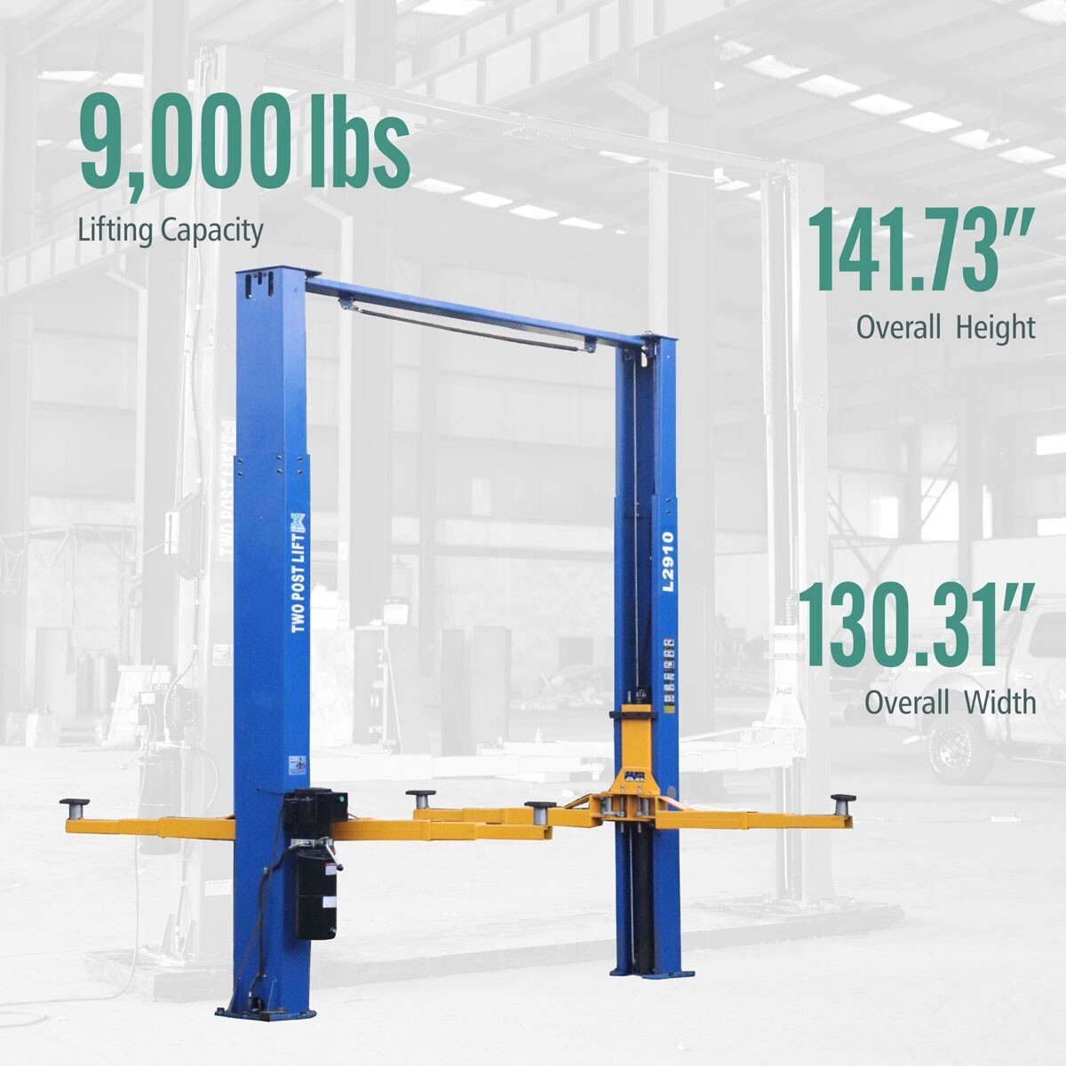 XK L2910 2 Post Lift 9,000 LB Two Post Lift Auto Lift Car Lift Truck Hoist 220V - Image 4