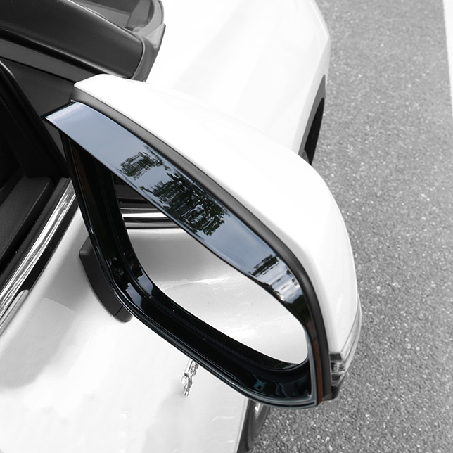 For Nissan Sentra 2020-2025 Bright black Rearview Mirror Rain Eyebrow Trim - Image 3