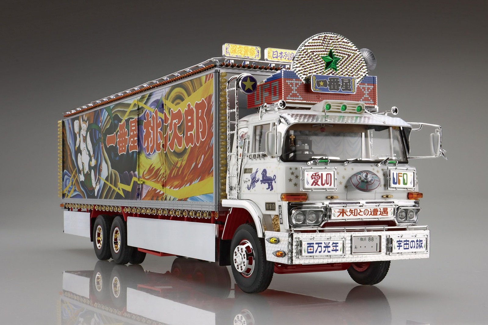 Aoshima 1/32 Truck Yaro Series No.3 IchibanBoshi Totsugeki Plastic Model kit Car - Image 2