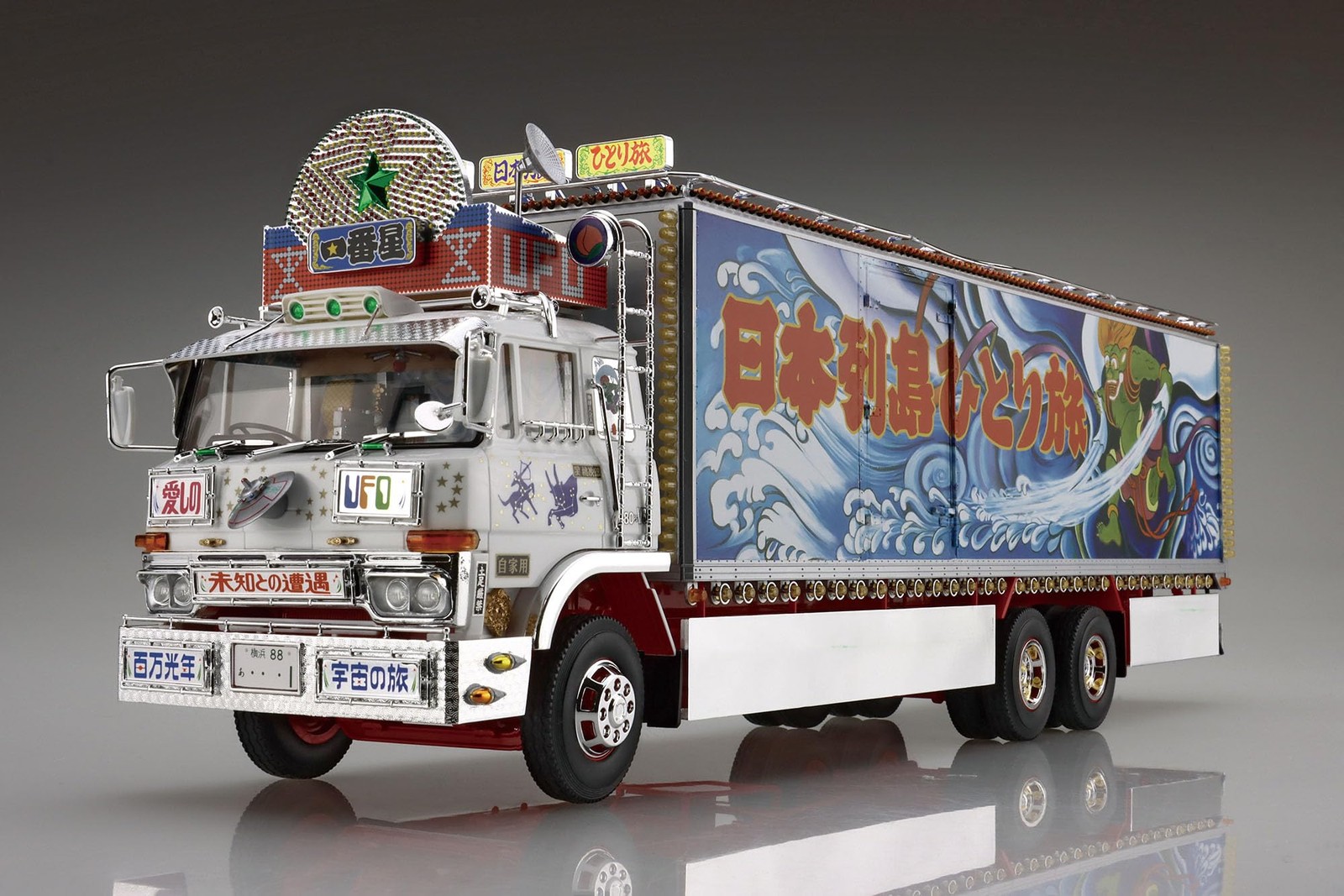 Aoshima 1/32 Truck Yaro Series No.3 IchibanBoshi Totsugeki Plastic Model kit Car - Image 3