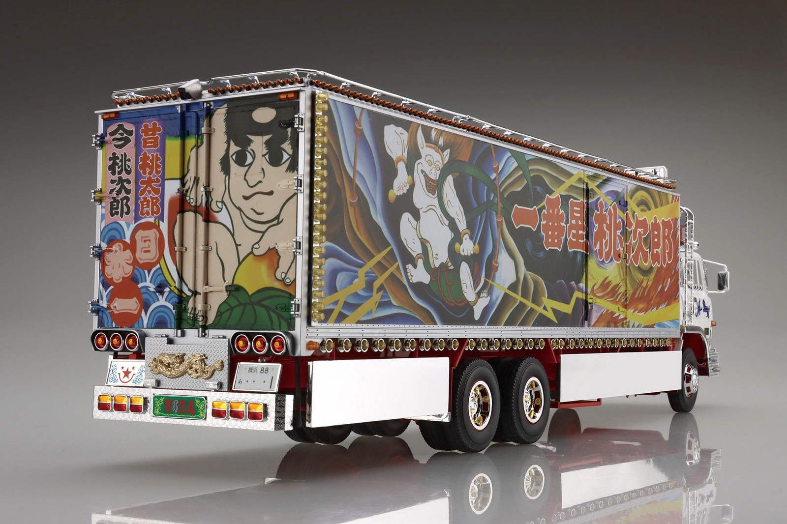 Aoshima 1/32 Truck Yaro Series No.3 IchibanBoshi Totsugeki Plastic Model kit Car - Image 4
