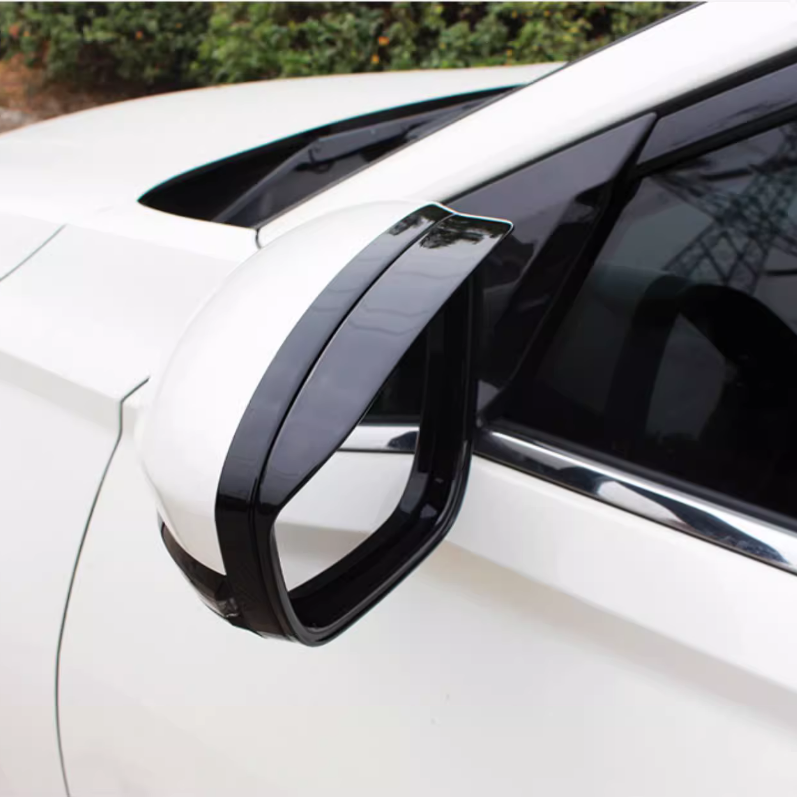 For Nissan Sentra 2020-2025 Bright black Rearview Mirror Rain Eyebrow Trim - Image 4