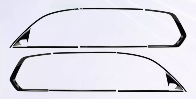 For BMW X7 G07 2019-2024 Black Stainless Steels Windows Sill Molding Strip Trim - Image 2
