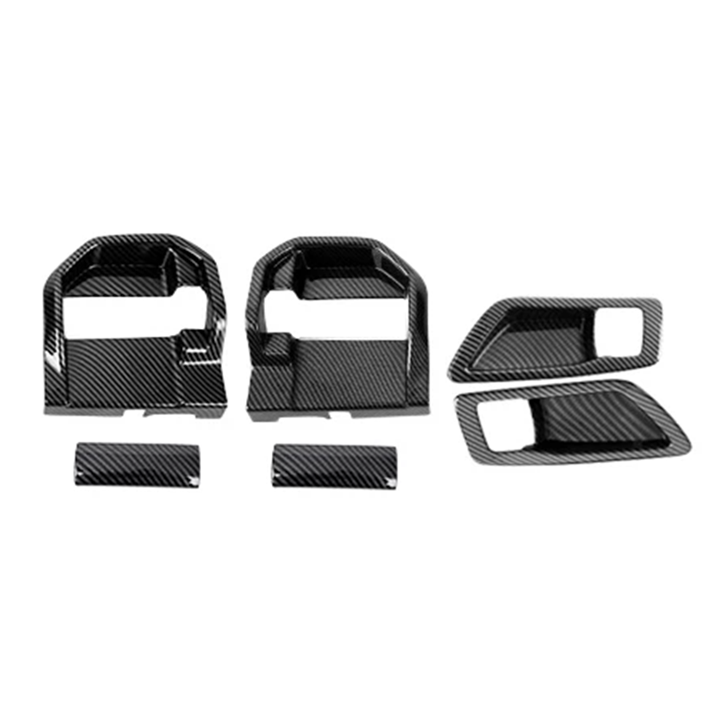 For 2021-2026 Toyota Sienna Carbon Fiber Inner Door Handle Bowl Cover Trim - Image 4