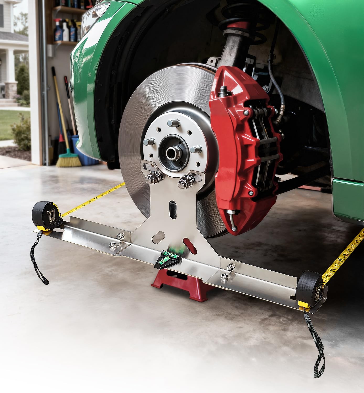 Upgraded Wheel Alignment Tool Kit Heavy Duty Stainless Steel Automotive Toe A...