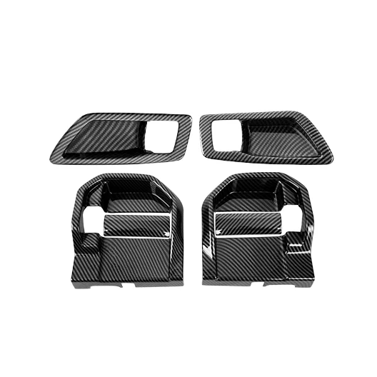 For 2021-2026 Toyota Sienna Carbon Fiber Inner Door Handle Bowl Cover Trim - Image 5