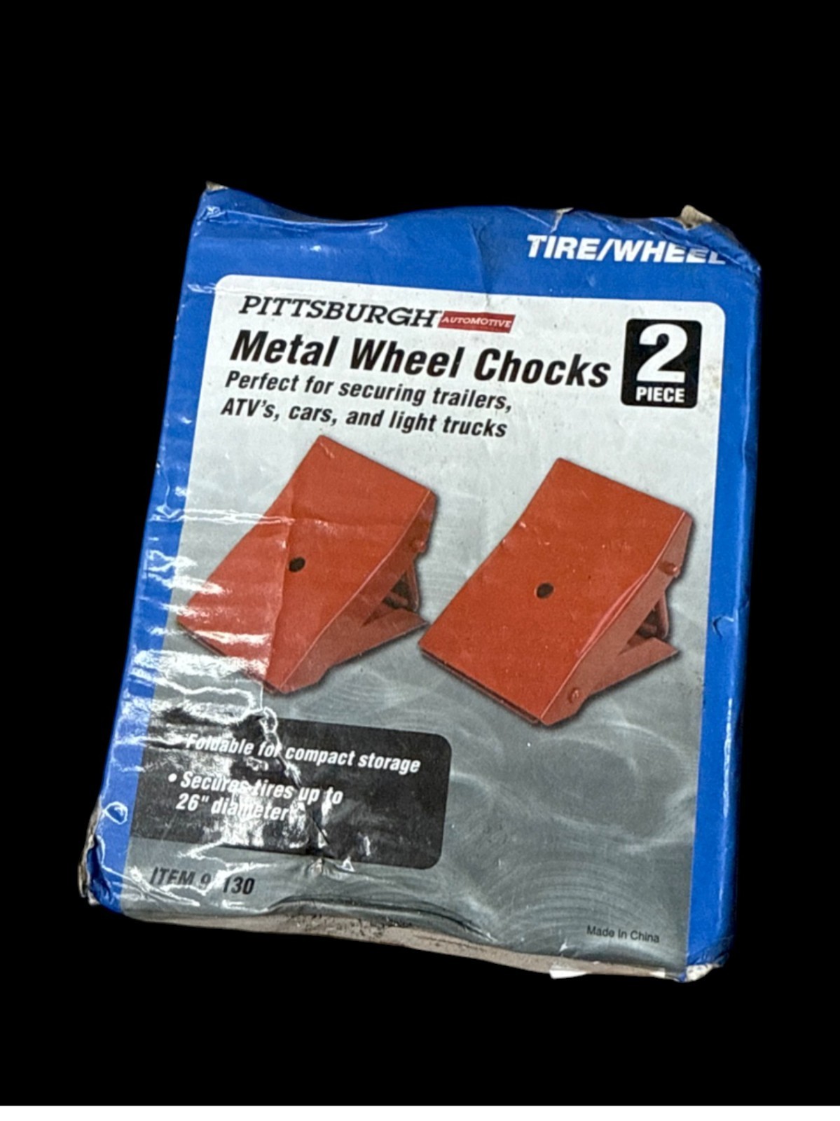 Pittsburgh Automotive Metal Wheel Chocks 2-Piece Set