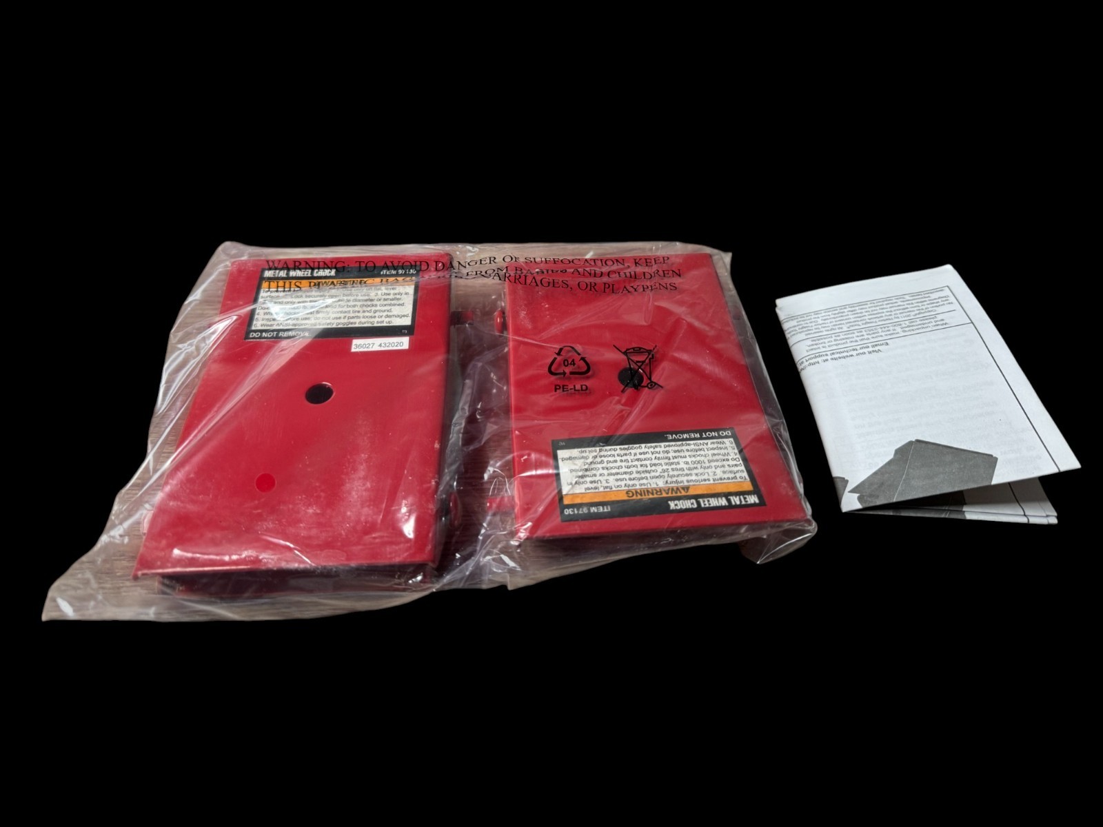Pittsburgh Automotive Metal Wheel Chocks 2-Piece Set - Image 2