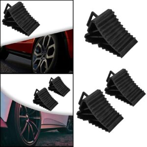 Trailer RV Wheel Chock Tire Brake Stopper with Pull Handle Automotive