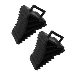2 Pcs Automotive Wheel Chocks Trailer Tire for Wheels Heavy Duty