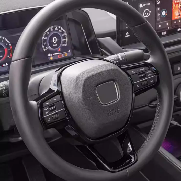 Car Steering Wheel Trim 1pcs ABS Bright black For Honda CRV CR-V 2023-2026 - Image 4