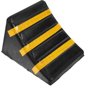 Trailer Stabilizer Heavy Duty Rubber Wheel Chocks Stop Tire Block