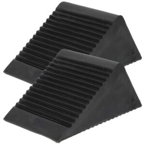 2 Pcs Practical Wheel Chock Vehicle Block Rv Tire Automotive Chocks