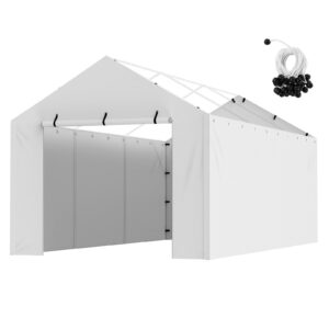 Carport Replacement Canopy Cover Side Wall 10 x 20 ft, Garage Tent Shelter Tarp