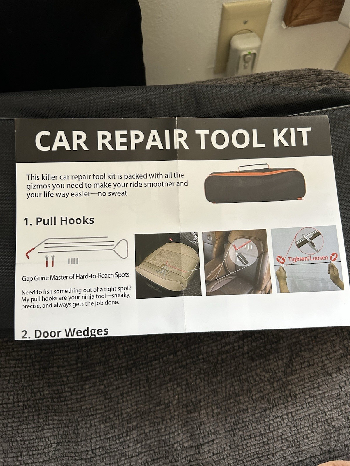 Car Repair Tool Kit Portable Automotive Tool Set Carrying Bag for Cars & Trucks - Image 4