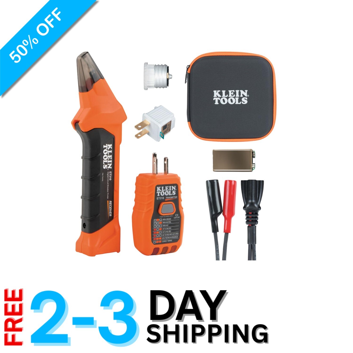 Complete Circuit Breaker Finder Kit with Adapters: Reliable Electric Testing Set