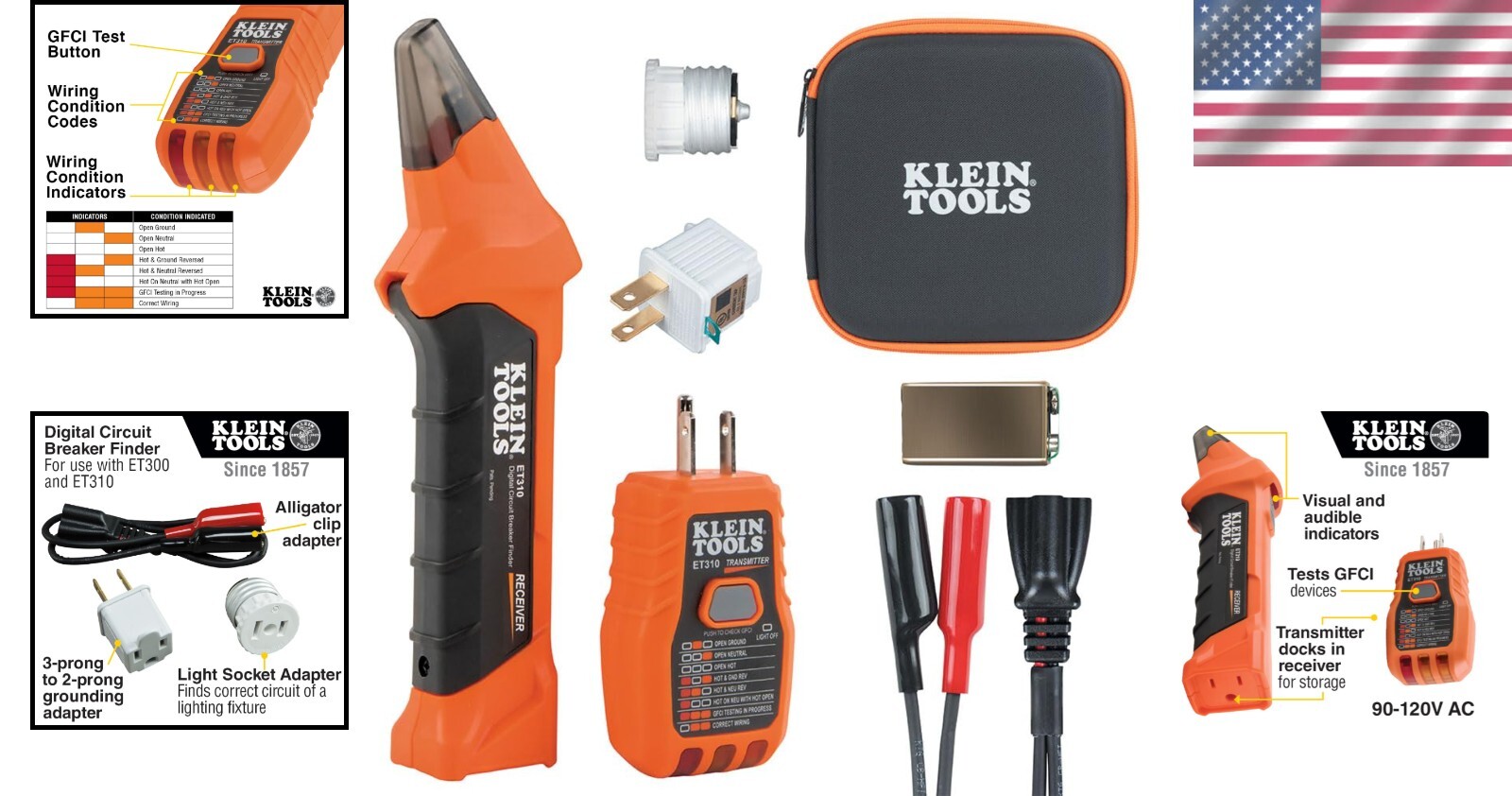 Complete Circuit Breaker Finder Kit with Adapters: Reliable Electric Testing Set - Image 2