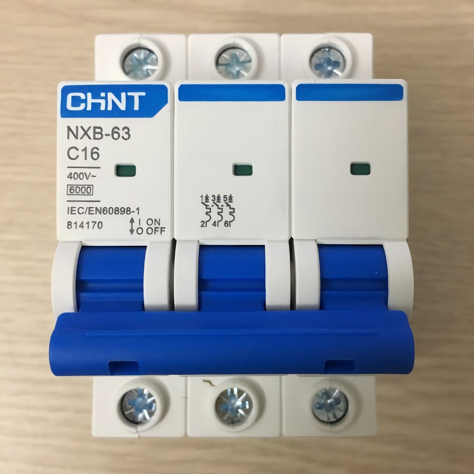 4Pcs NXB-63 CHINT Circuit Breaker 3Pole AC400V Miniature Circuit Breaker 9 Value - Image 3