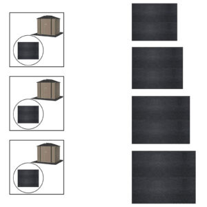 Outdoor Storage Shed Floor Mat Soft Carport Mat for Deck Entryway Balcony