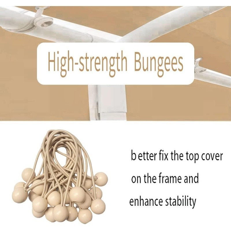 Heavy Duty Carport Canopy Replacement Cover Waterproof UV Protection 10x20 ft US - Image 3
