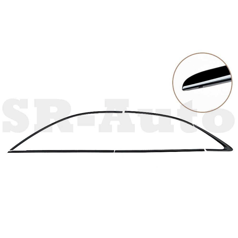 For 2019-2021 AUDI Q3 Black Steel Car Window frame Strip Cover Trim 10x - Image 3