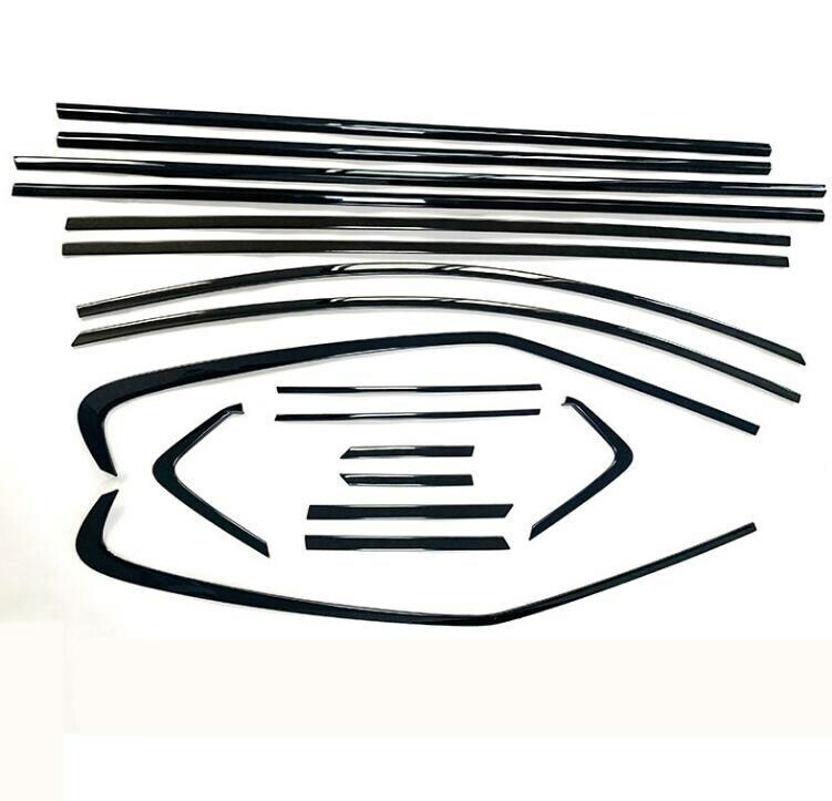 2021-25 For Toyota Sienna Black Titanium Window Frame cover Trim Moldings 18pcs - Image 5