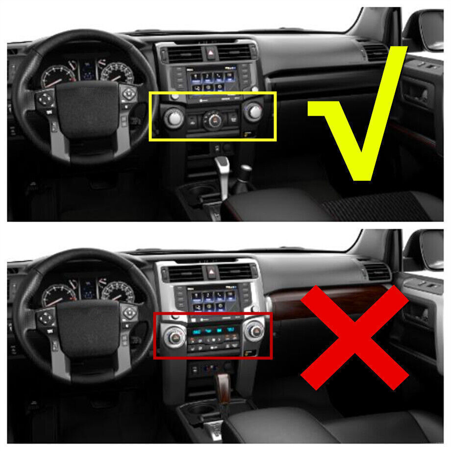 3P Inner AC Switch Knob Cover Trim Ring For Toyota 4Runner 10-23 Accessories Red - Image 3