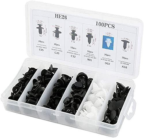 Car Accessories Clip Trim Push Pin Rivet Bumper Door Panel Retainer Fastener Kit - Image 2