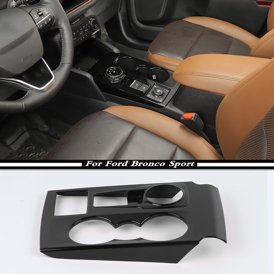 For 2021-2023 Ford Bronco Sport Black Interior Gear Shift Box Panel Cover Trim - Image 2