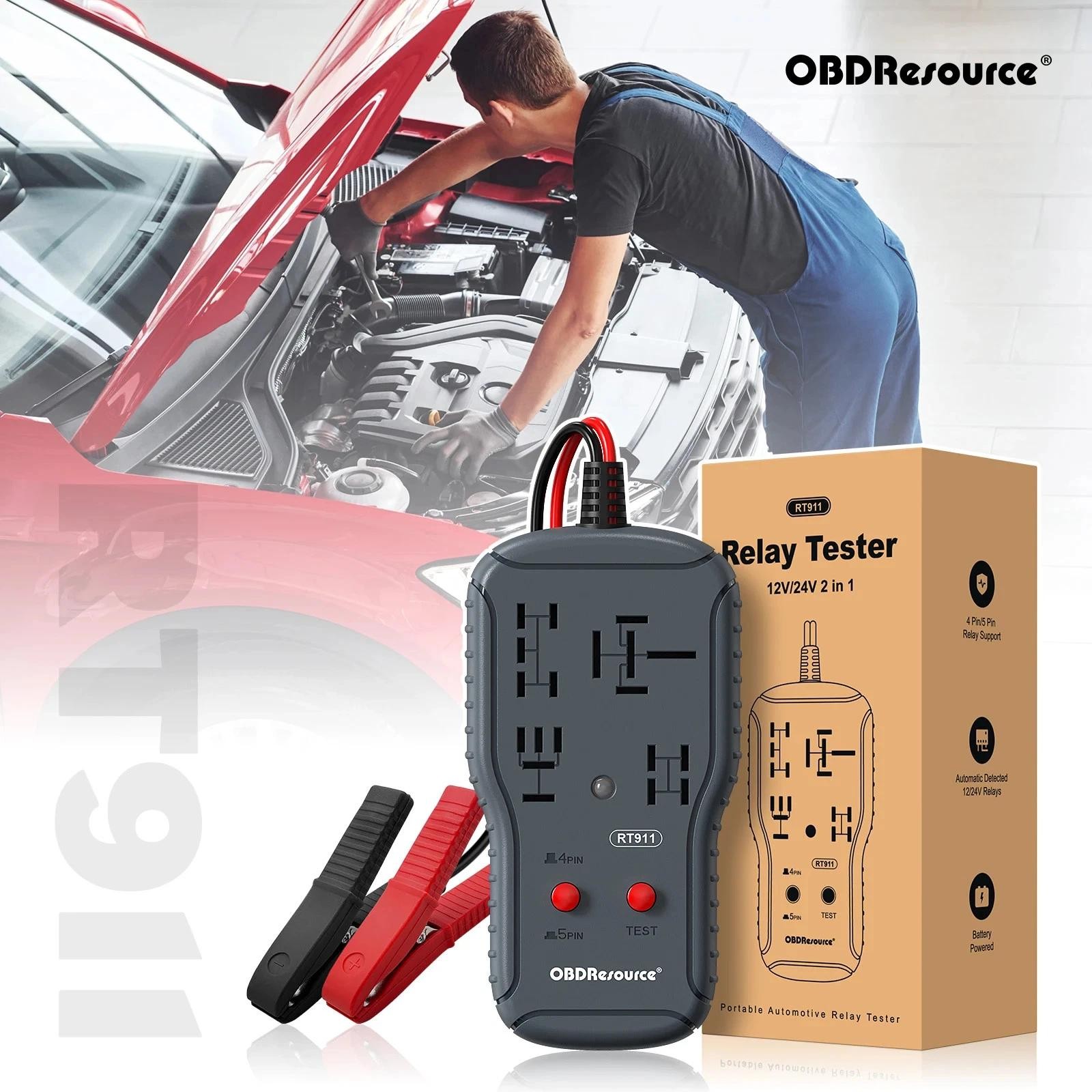 New 12v/24v Automotive Relay Tester 4pin 5pin Super Relay Tester Diagnostic Tool - Image 5
