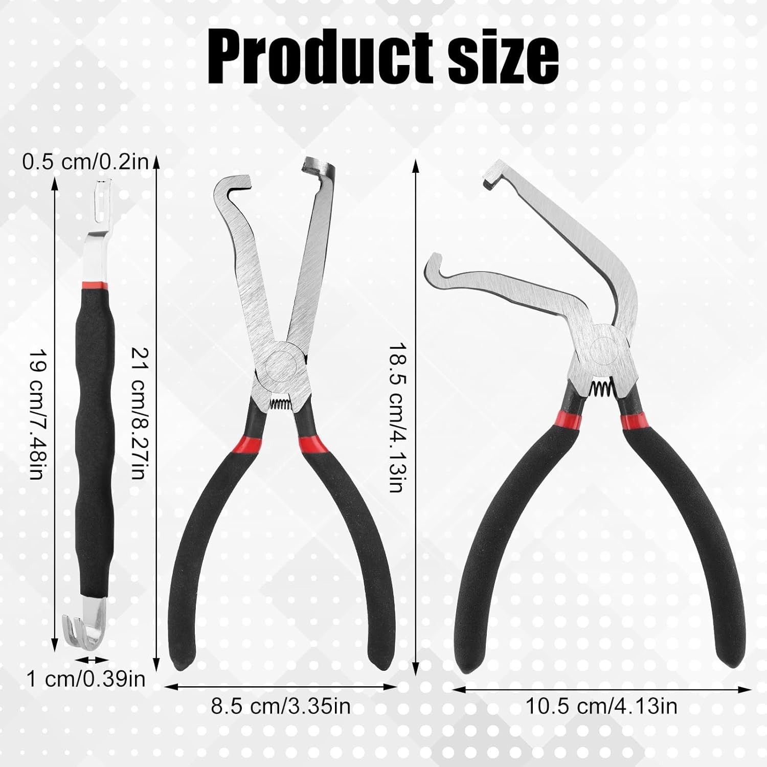 3Pc Electrical Disconnect Pliers For Car Connector Separator Automotive Tool Kit - Image 2