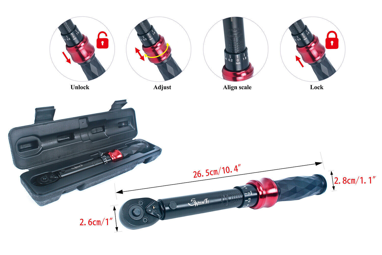 SwishTi Diamond-handle Torque Wrench for Cycling/Automotive/Home&Garden/DIY etc. - Image 3