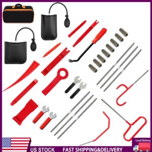 33pcs Emergency Auto Tool Window-Car Door Lock/Unlock Universal Repair Tool Kits
