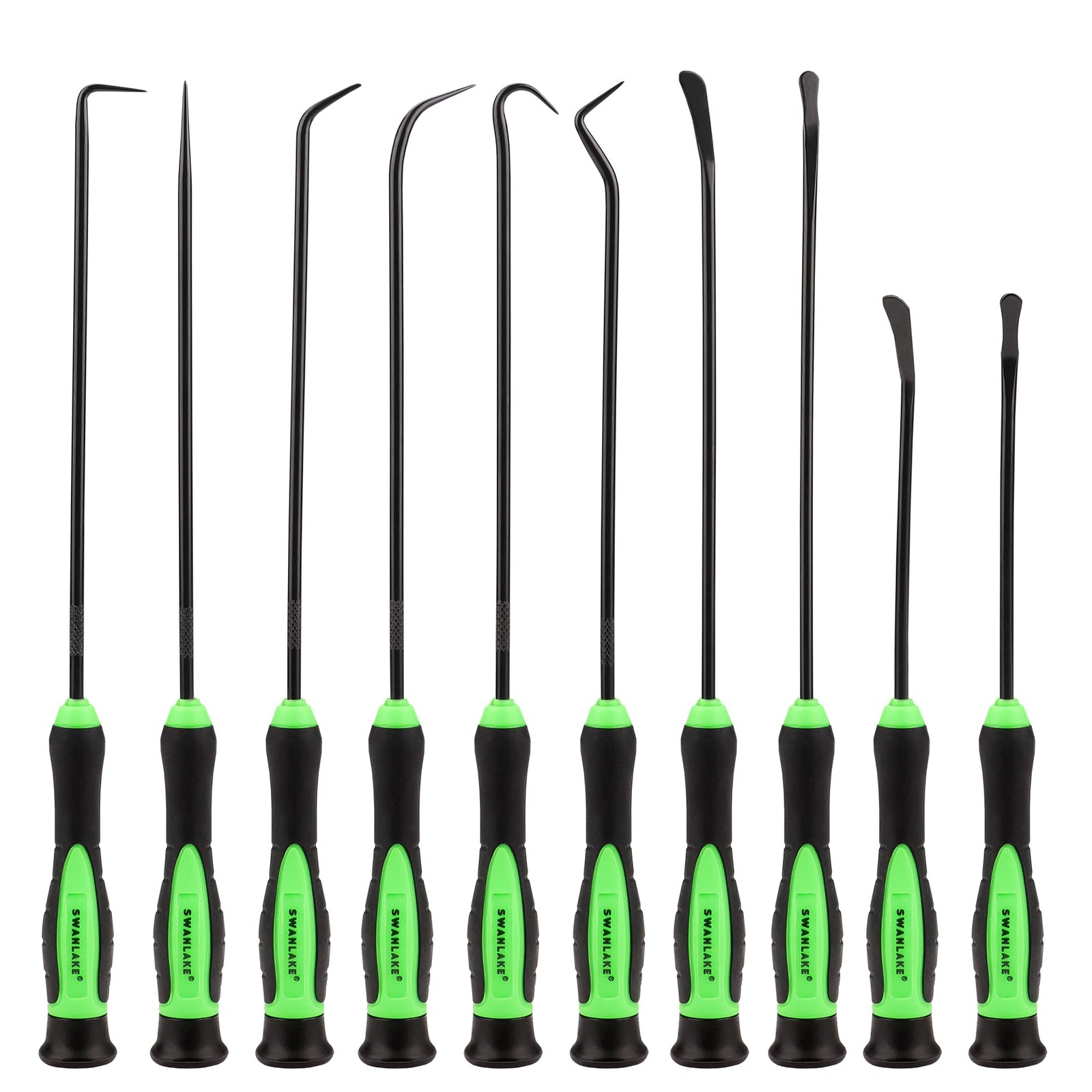 SWANLAKE 10-Pc Hook & Pick Set Automotive Car Oil Seal O-Ring Gasket Removal Too