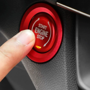 For Chevrolet Blazer 2019-2025 Red Aluminum Engine Switch Button Covers