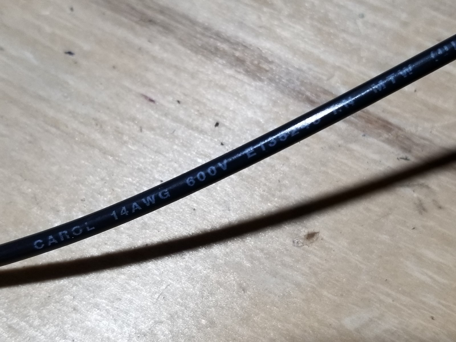 Carol 76812 #14awg Stranded Bare Copper PVC Hook Up Wire AWM MTW 600V Black/50ft - Image 2